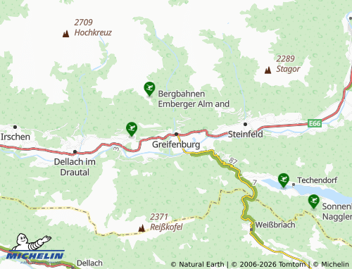 Mappa MICHELIN Greifenburg - ViaMichelin