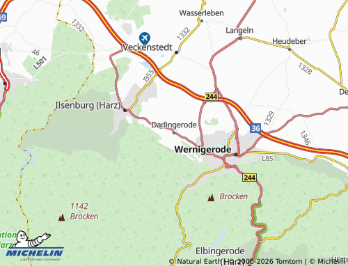 Mapa MICHELIN Darlingerode - ViaMichelin