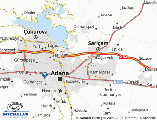MICHELIN PTT Evleri map - ViaMichelin