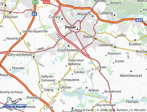 Carte MICHELIN Férin - ViaMichelin