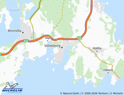 Mappa MICHELIN Sölvesborg - ViaMichelin
