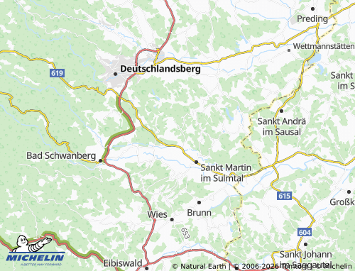 MICHELIN Aigneregg-Greith map - ViaMichelin