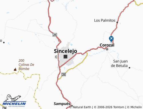 Carte MICHELIN El Socorro - ViaMichelin