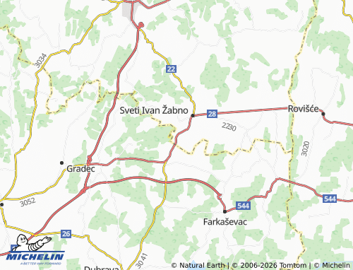 Mapa MICHELIN Škrinjari - ViaMichelin