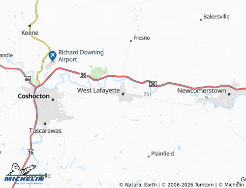 Carte MICHELIN West Lafayette - ViaMichelin