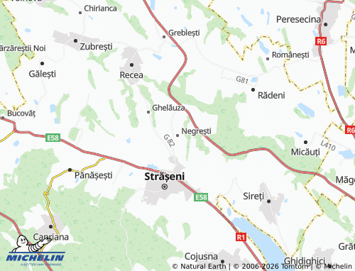 MICHELIN-Landkarte Negrești - ViaMichelin