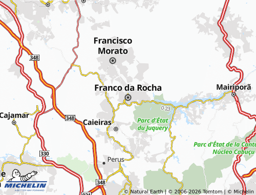 MICHELIN Franco da Rocha map - ViaMichelin