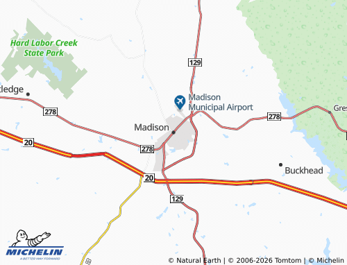 Mappa MICHELIN Madison - ViaMichelin
