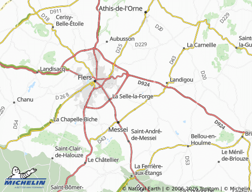 MICHELIN La Halousière map - ViaMichelin