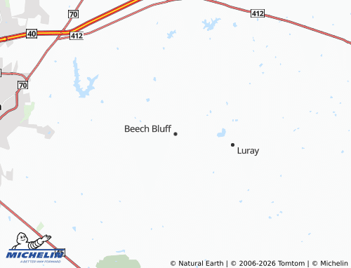 Mapa MICHELIN Beech Bluff - ViaMichelin