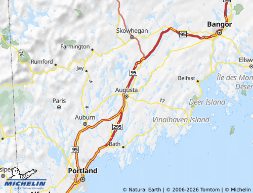 Mappa MICHELIN Maine - ViaMichelin