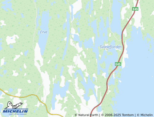 MICHELIN Bränna map - ViaMichelin