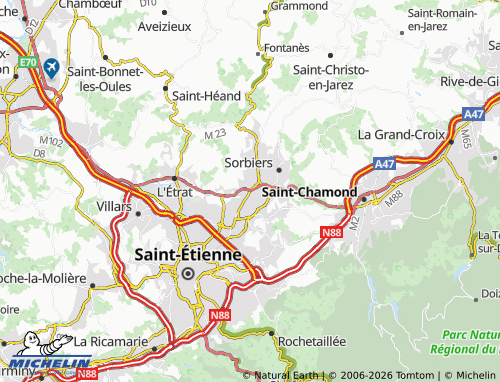 Carte MICHELIN La Talaudière - ViaMichelin