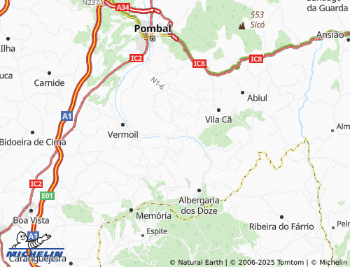 Mapa MICHELIN Alqueidão - ViaMichelin
