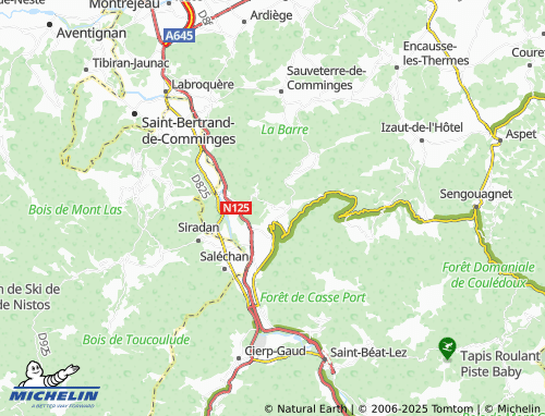 Carte MICHELIN Lourde - ViaMichelin