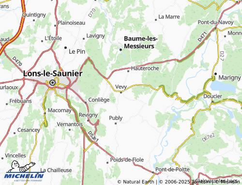 MICHELIN Vevy map - ViaMichelin