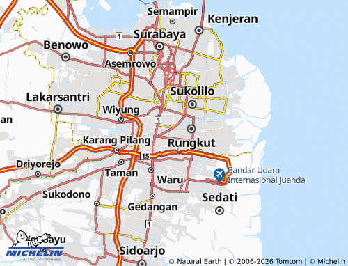 MICHELIN-Landkarte Kendangsari - ViaMichelin