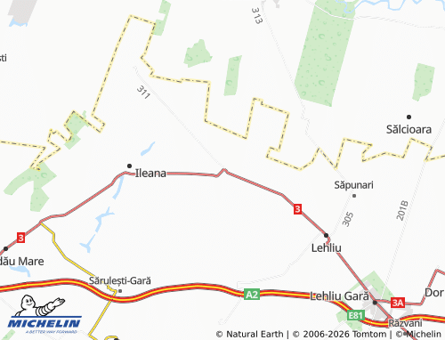 Mappa MICHELIN Ștefănești - ViaMichelin