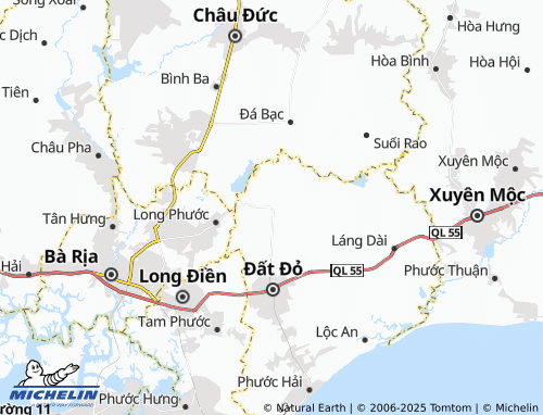 MICHELIN Long Tân map - ViaMichelin