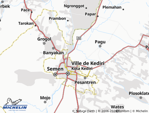 MICHELIN-Landkarte Kwadungan - ViaMichelin