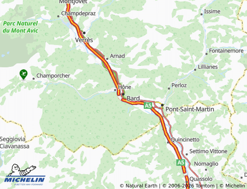 Carte MICHELIN Bard - ViaMichelin