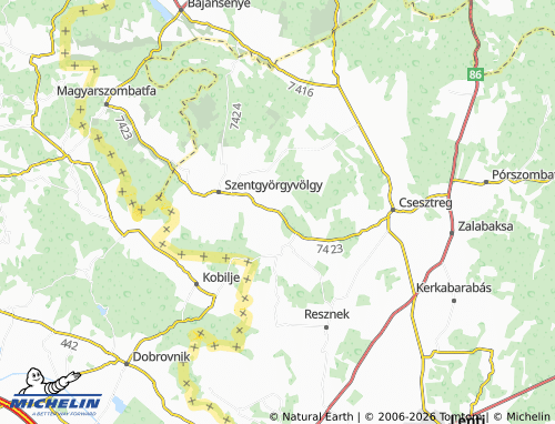 MICHELIN Márokföld map - ViaMichelin