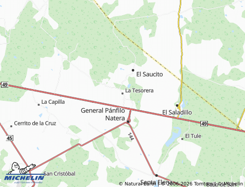 Mapa MICHELIN La Tesorera - ViaMichelin