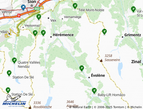 MICHELIN-Landkarte Praz-Jean - ViaMichelin