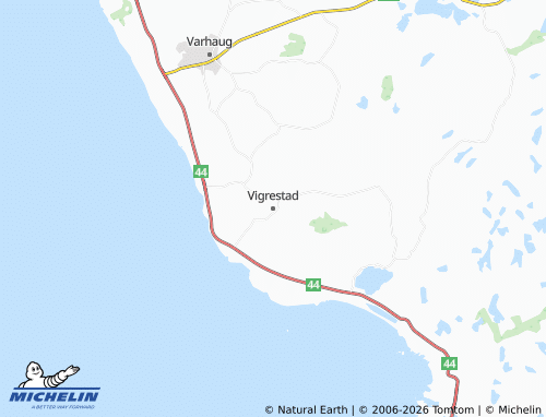 MICHELIN-Landkarte Vigrestad - ViaMichelin