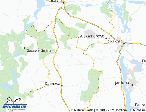 MICHELIN Słaboszewo map - ViaMichelin