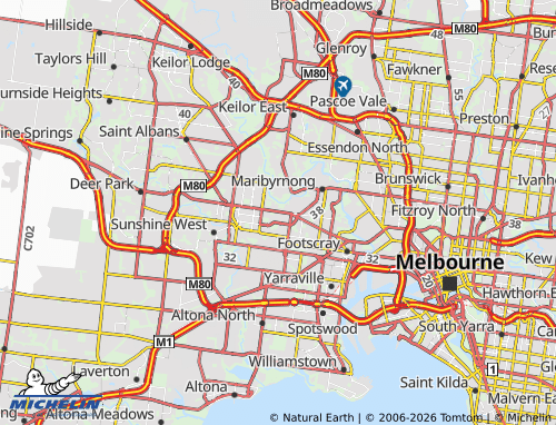 MICHELIN Braybrook map - ViaMichelin