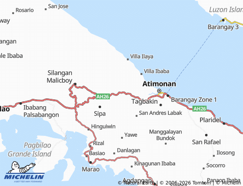 MICHELIN Malinao Ibaba map - ViaMichelin
