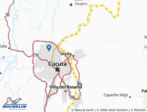 Mapa MICHELIN Ureña - ViaMichelin