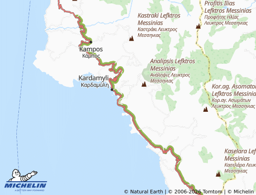 MICHELIN Proastio map - ViaMichelin