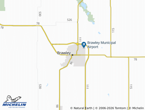 Mappa MICHELIN Brawley - ViaMichelin