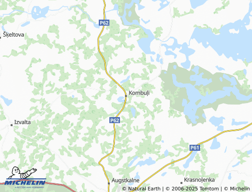MICHELIN Kombuļi map - ViaMichelin