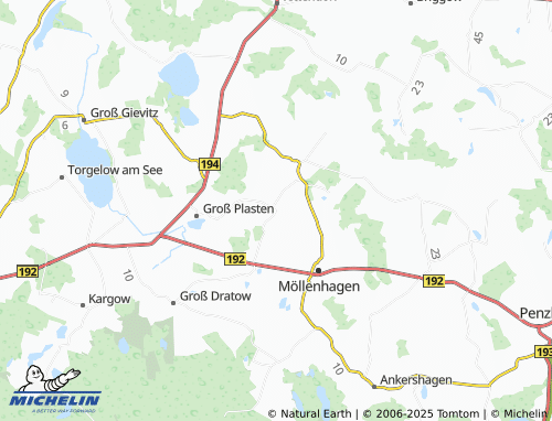 MICHELIN Kraase map - ViaMichelin