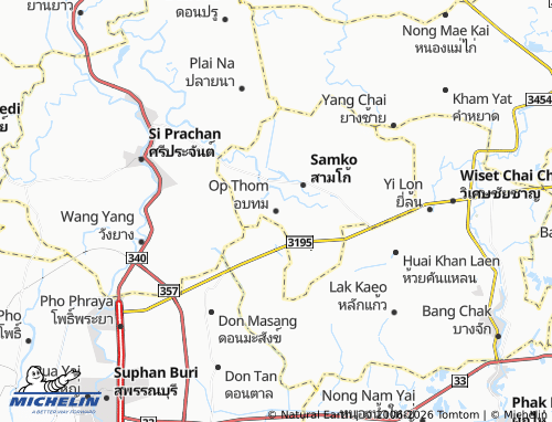 Mapa MICHELIN Op Thom - ViaMichelin