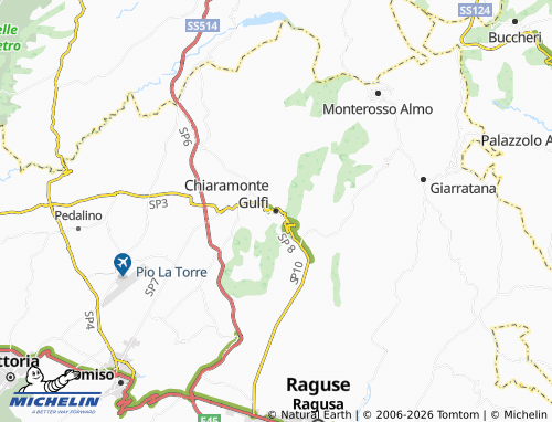Carte MICHELIN Chiaramonte Gulfi - ViaMichelin