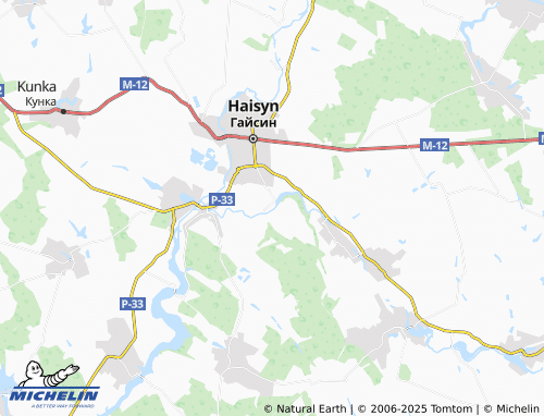 MICHELIN Kochuriv map - ViaMichelin
