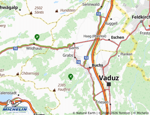 Mappa MICHELIN Grabs - ViaMichelin