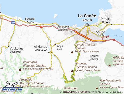 Carte MICHELIN Myloniana - ViaMichelin