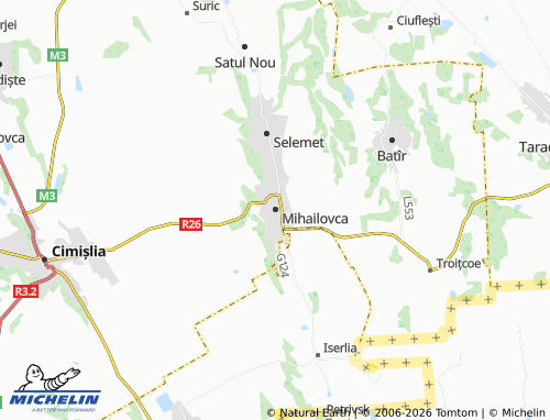 MICHELIN-Landkarte Mihailovca - ViaMichelin