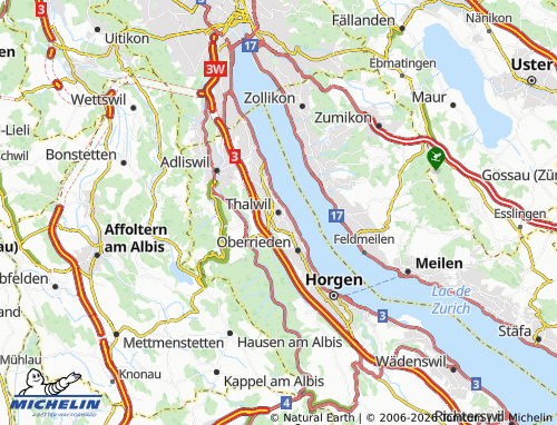 MICHELIN-Landkarte Thalwil - ViaMichelin