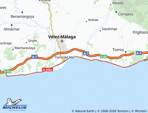 MICHELIN Caleta de Vélez map - ViaMichelin