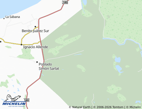 Mapa MICHELIN Tabasquillo Primera Sección - ViaMichelin