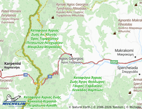 Carte MICHELIN Agios Georgios - ViaMichelin