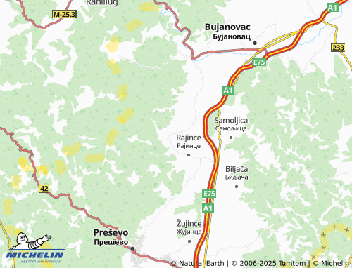 MICHELIN-Landkarte Letovica - ViaMichelin