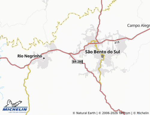 MICHELIN Lençol map - ViaMichelin