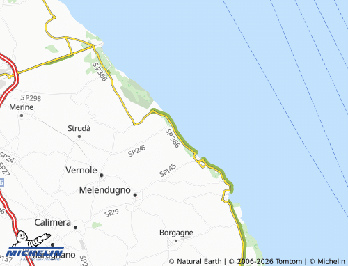 MICHELIN Torre Specchia Ruggeri map - ViaMichelin